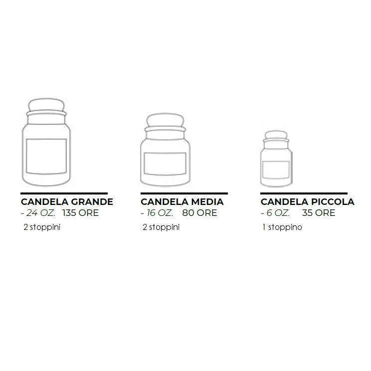 CHEERFUL CANDLE – VANILLA BOURBON Candela profumata 3 dimensioni Made in USA - immagine 3