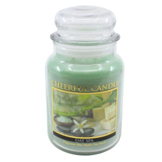 CHEERFUL CANDLE – DAY SPA Candela profumata 3 dimensioni Made in USA