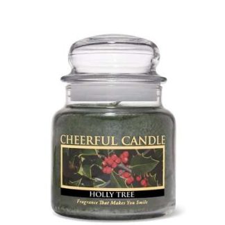 CHEERFUL CANDLE – HOLLY TREE Candela profumata 3 dimensioni Made in USA